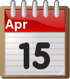 April 15 Calendar Page